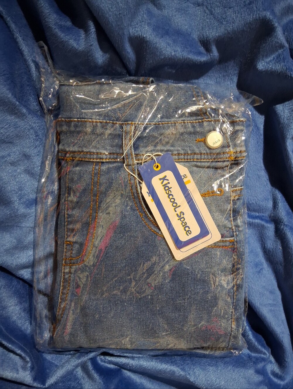 Girls Denim Stretch Overalls